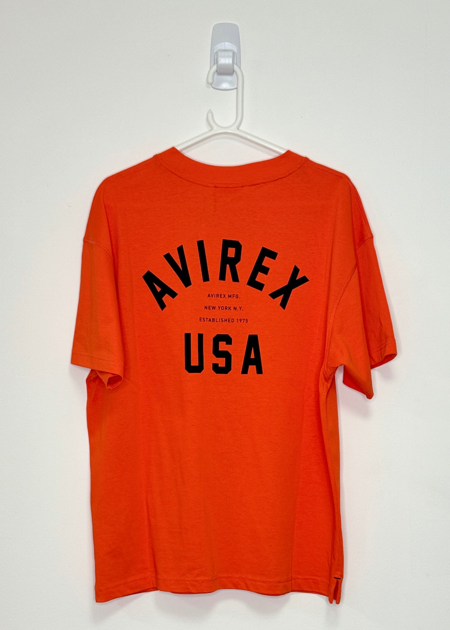 AVIREX Enlist T-Shirt (ORANGE/BLACK)