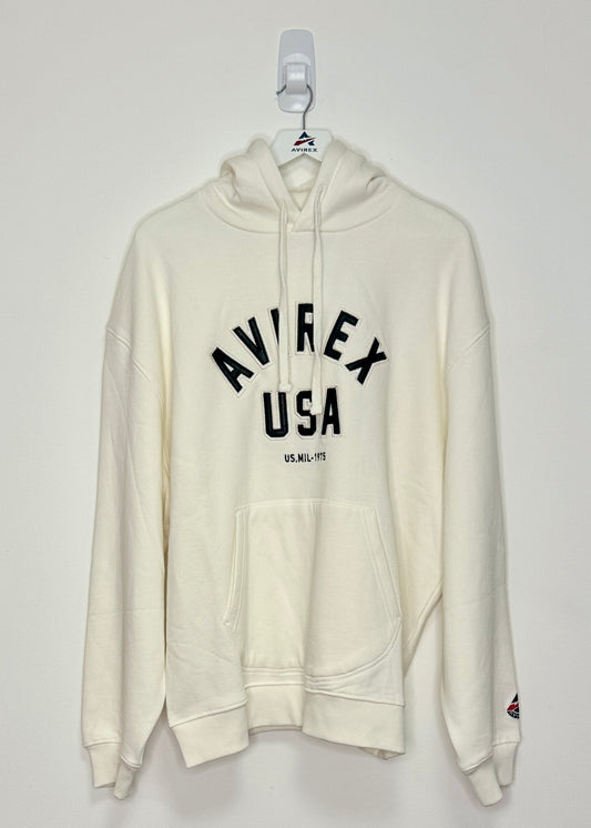 AVIREX Columbus OH Hoody (WHITE/BLACK)