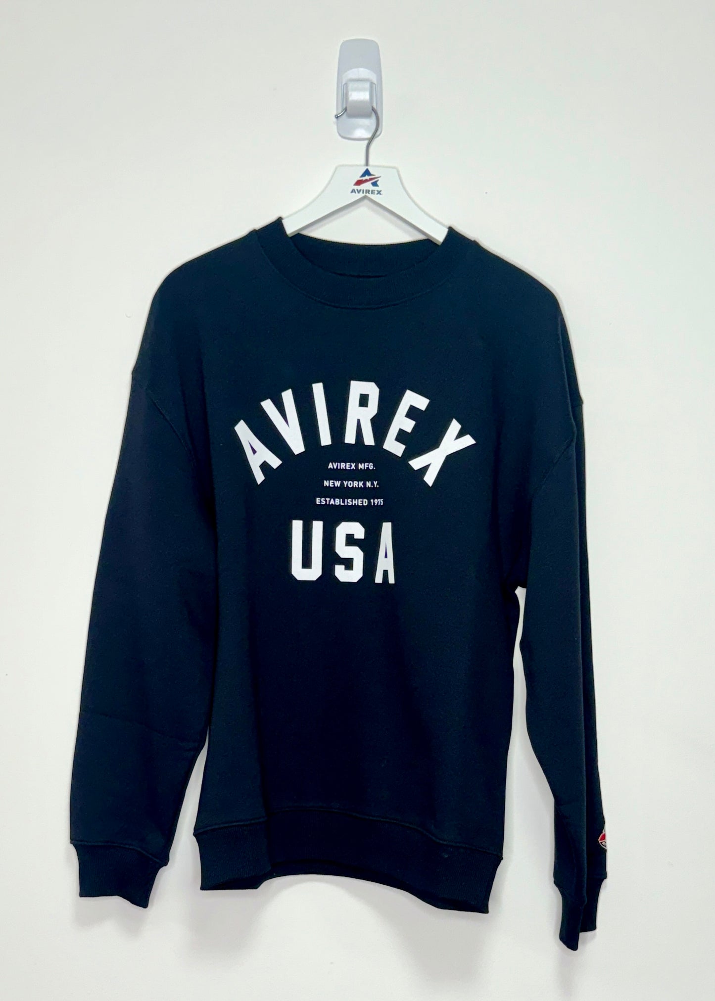 AVIREX Seige Sweatshirt (Black/White)