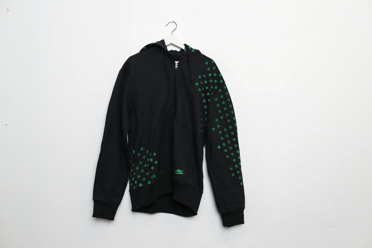 Nike Sportswear Polka Dot Hoodie Black/Green Large