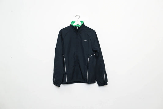 Nike Retro Tracksuit Black/White/Green Large